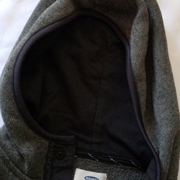OLD NAVY BOYS SWAETER WITH HOODIE SZ L(10-12) - Picture 5 of 5